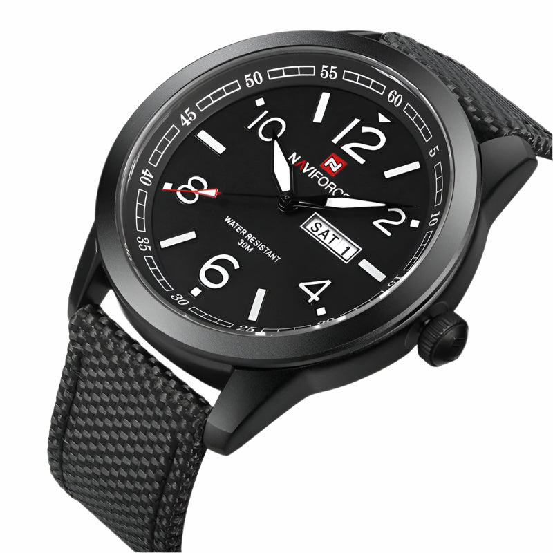 Naviforce Men's Sports Military Quartz Watch Nylon Strap