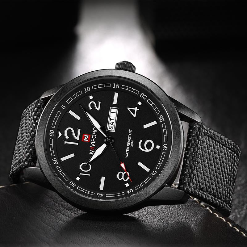 Naviforce Men's Sports Military Quartz Watch Nylon Strap
