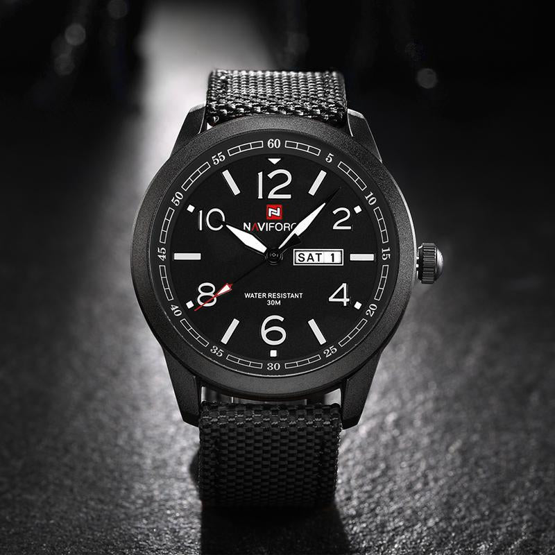 Naviforce Men's Sports Military Quartz Watch Nylon Strap