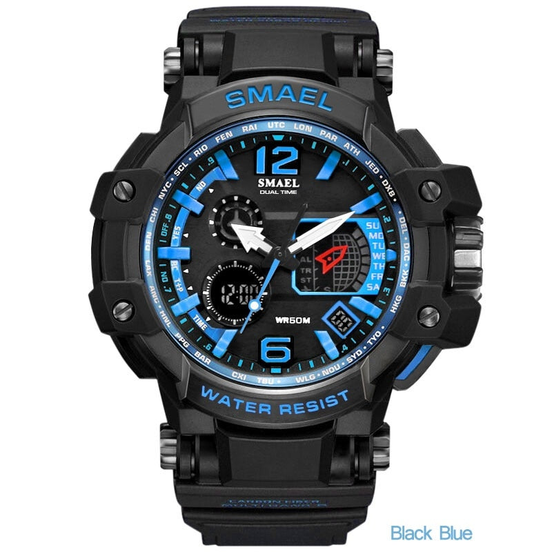 SMAEL 1509 Men's Quartz Digital Sports Military Waterproof Watch