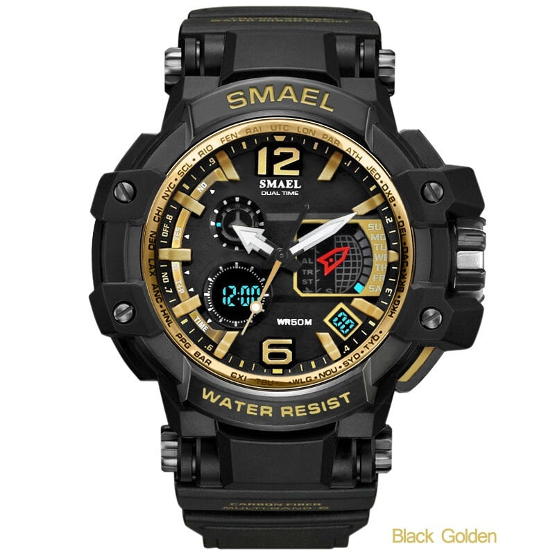 SMAEL 1509 Men's Quartz Digital Sports Military Waterproof Watch
