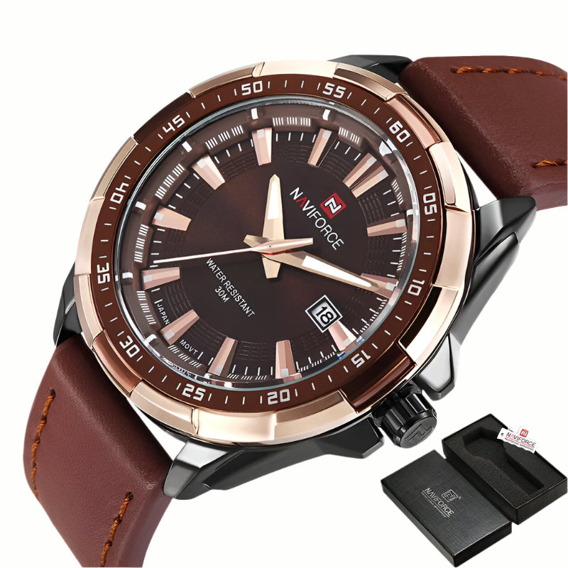 NAVIFORCE Men's Quartz Watch Waterproof Wrist watch