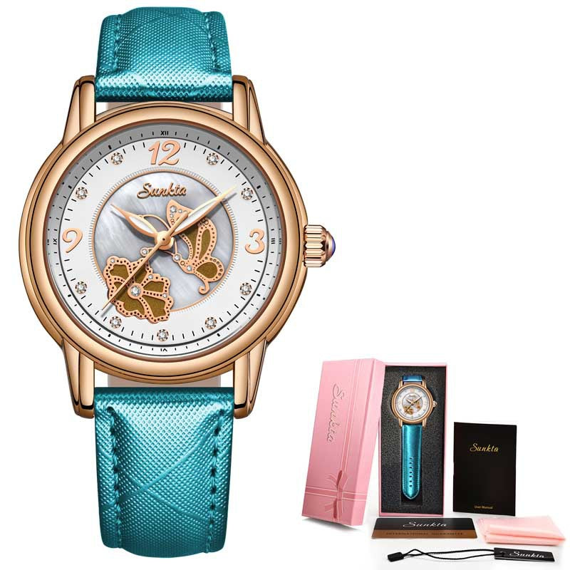 Lige High Quality Ceramic Exquisite Waterproof Ladies Watch