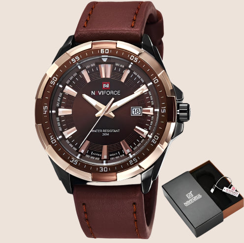 NAVIFORCE Men's Quartz Watch Waterproof Wrist watch