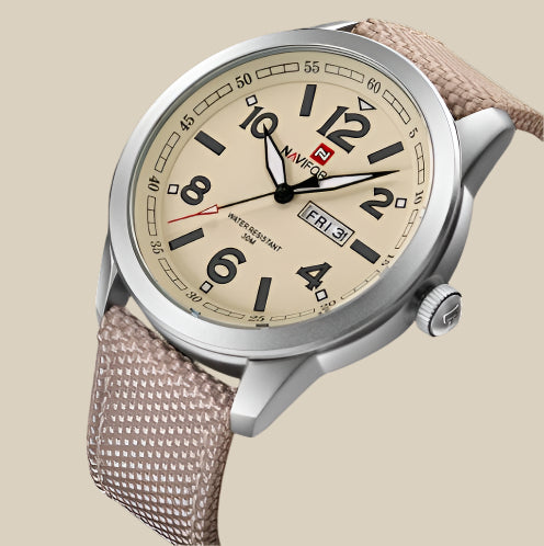 Naviforce Men's Sports Military Quartz Watch Nylon Strap
