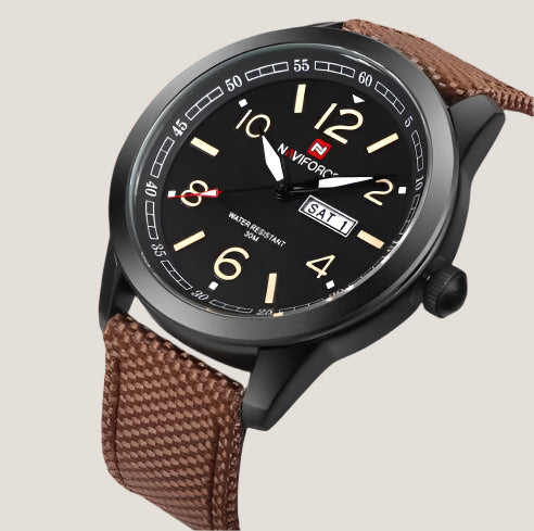 Naviforce Men's Sports Military Quartz Watch Nylon Strap