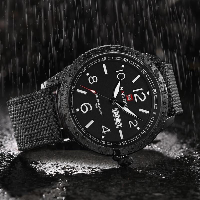 Naviforce Men's Sports Military Quartz Watch Nylon Strap
