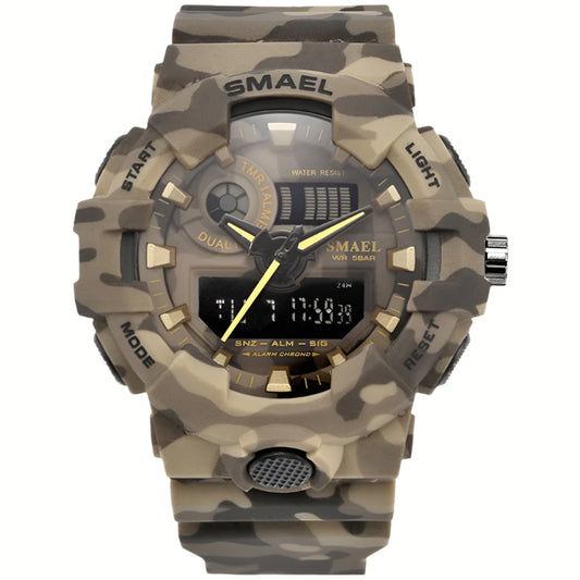 SMAEL 1642-1 & 8001 Men's Military Digital LED 50m Waterproof