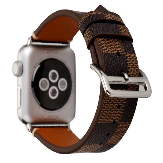Plaid Leather Watchband for Apple Watch iwatch 38/40mm 42/44mm Series S1 S2 S3 S4