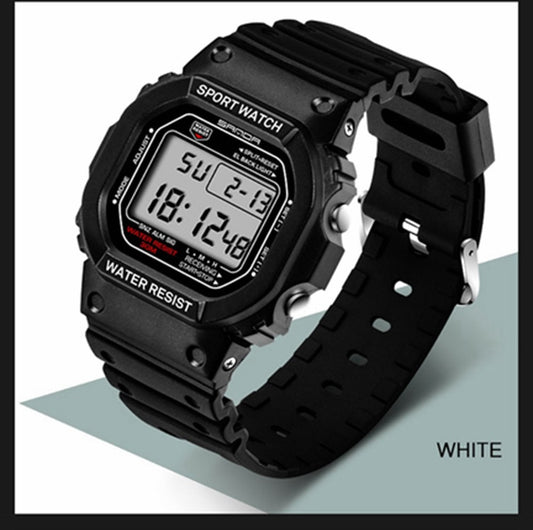 SANDA 329 Digital Casual Sports Classic Square Face Watch for Men