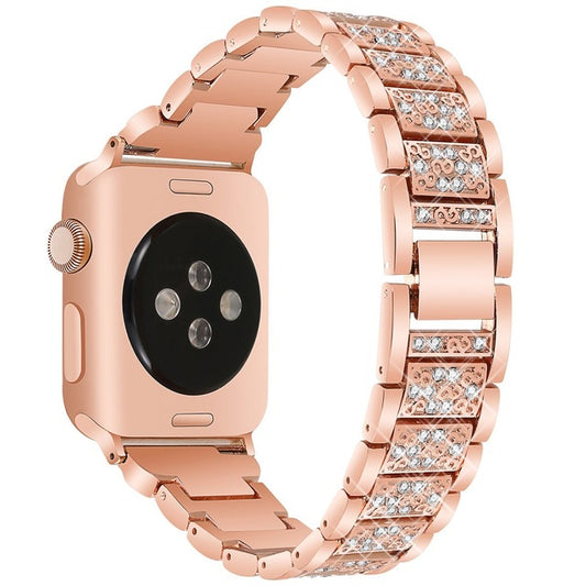 Apple Women's 40/44 38/42mm Diamond Band for Apple Watch S1 S2 S3 S4 Stainless Steel Strap