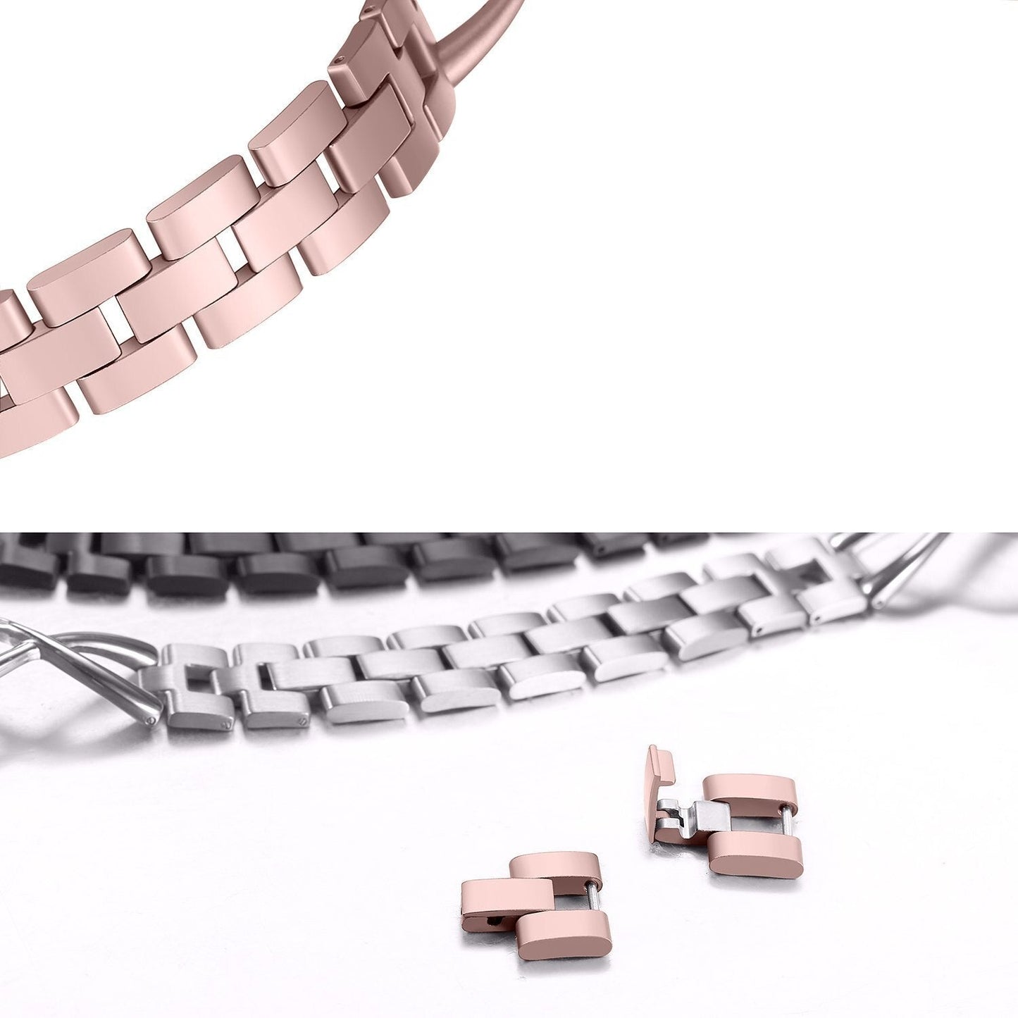 Apple iWatch Bands X-shaped Diamonds Stainless Steel Strap