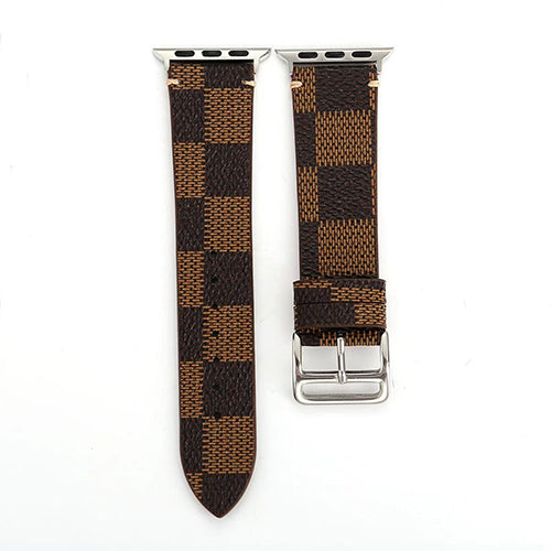 Plaid Leather Watchband for Apple Watch iwatch 38/40mm 42/44mm Series S1 S2 S3 S4
